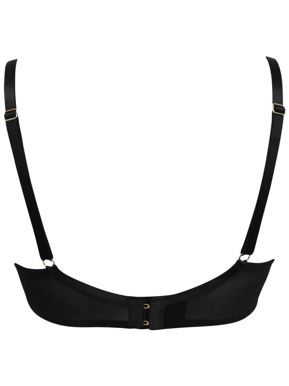 Zwart - Pour Moi - For Your Eyes Only beha met beugel en kwartcups