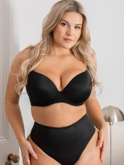 Zwart - Pour Moi - Hourglass Shapewear sterk buikcorrigerende string