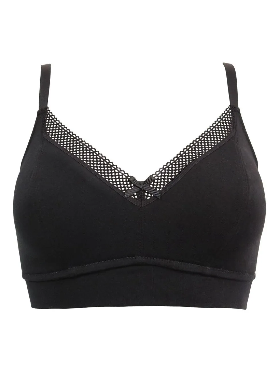 Zwart - Pour Moi - Love to Lounge - Beugelloze katoenen beha