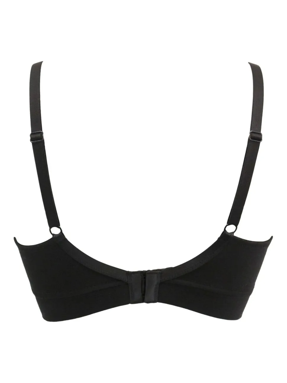 Zwart - Pour Moi - Love to Lounge - Beugelloze katoenen beha