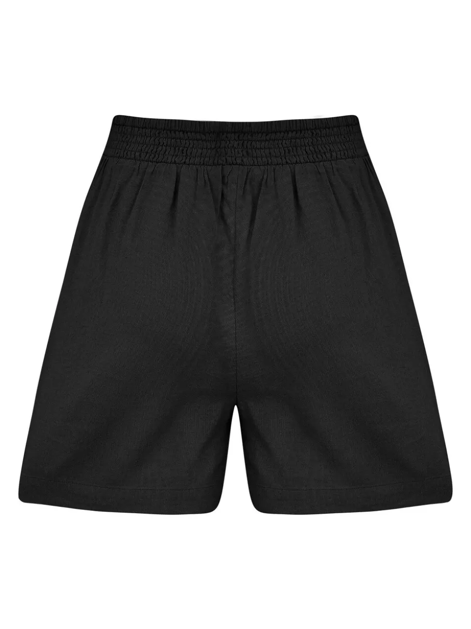 Zwart - Pour Moi Bree High Waist Elasticated Shorts