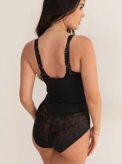 Zwart - Pour Moi Effortless Tummy Control Wear Your Own Bra Body Shapewear