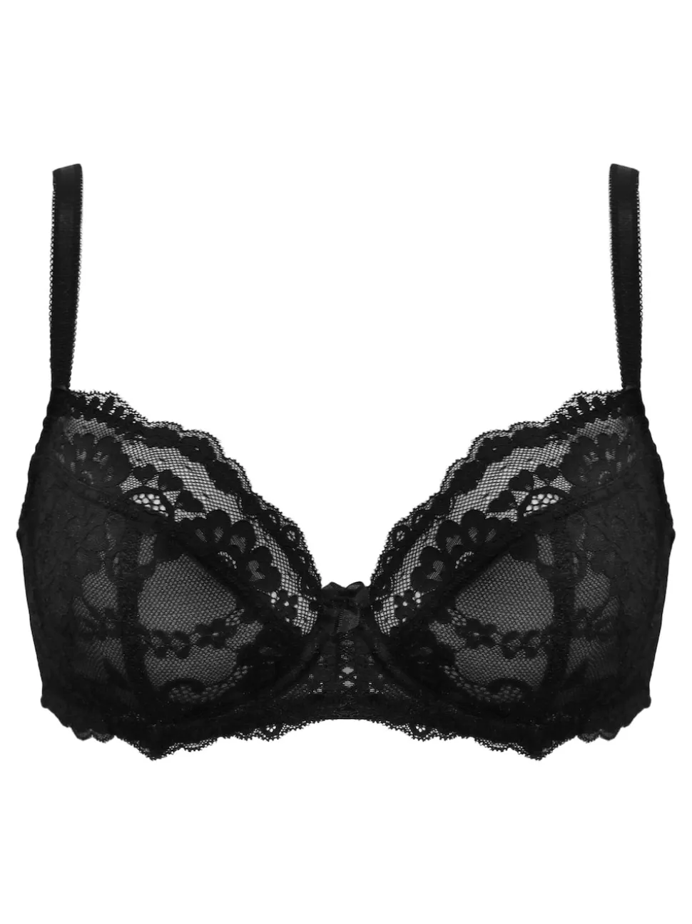 Zwart - Pour Moi Fleur Balconette Bra
