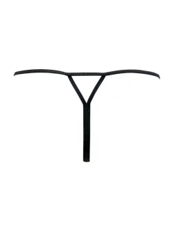 Zwart - Pour Moi For Your Eyes Only string met hoge taille zonder kruis