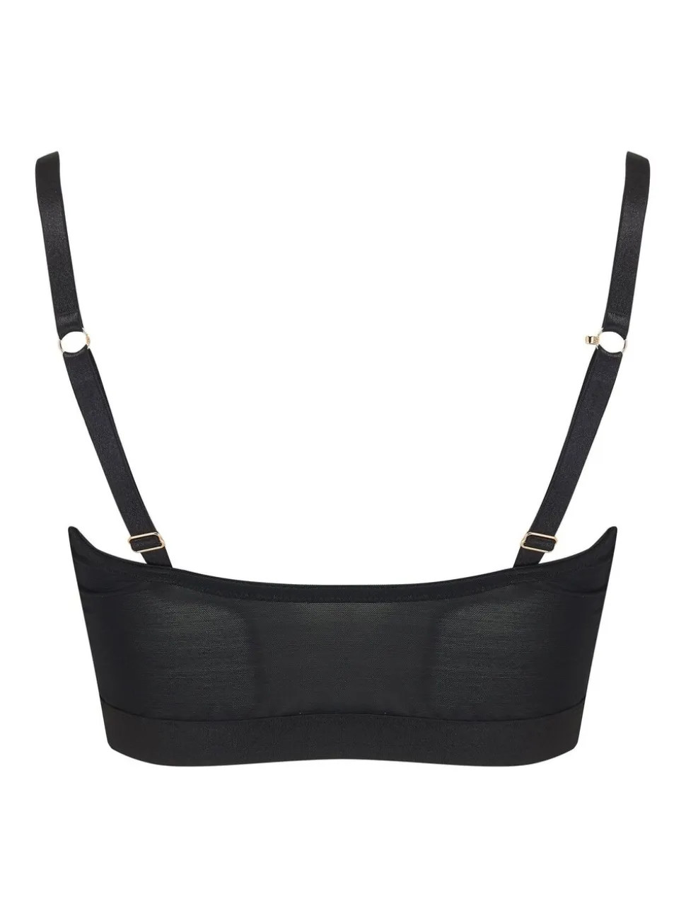 Zwart - Pour Moi India beugelbustier met voorsluiting