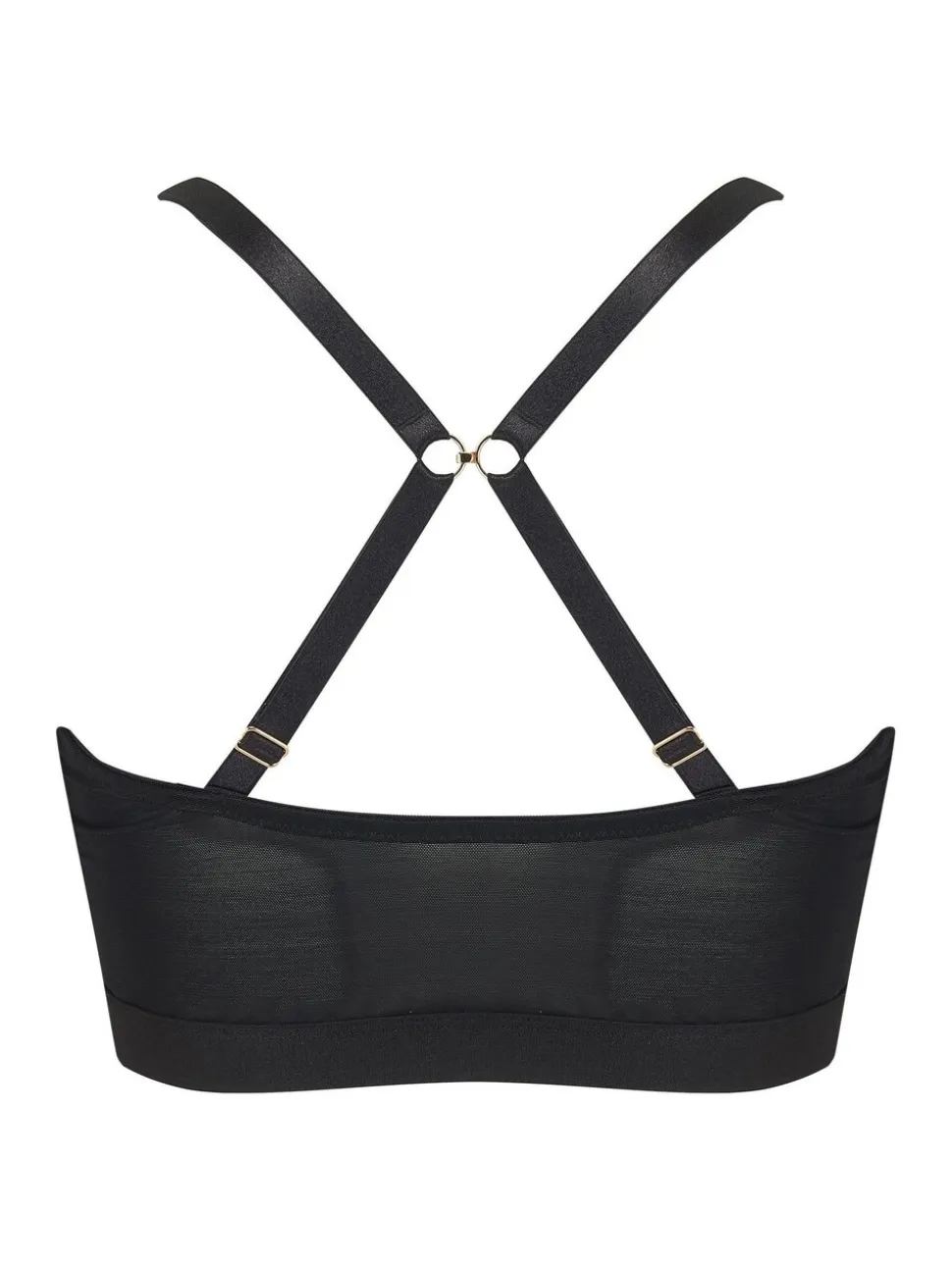Zwart - Pour Moi India beugelbustier met voorsluiting