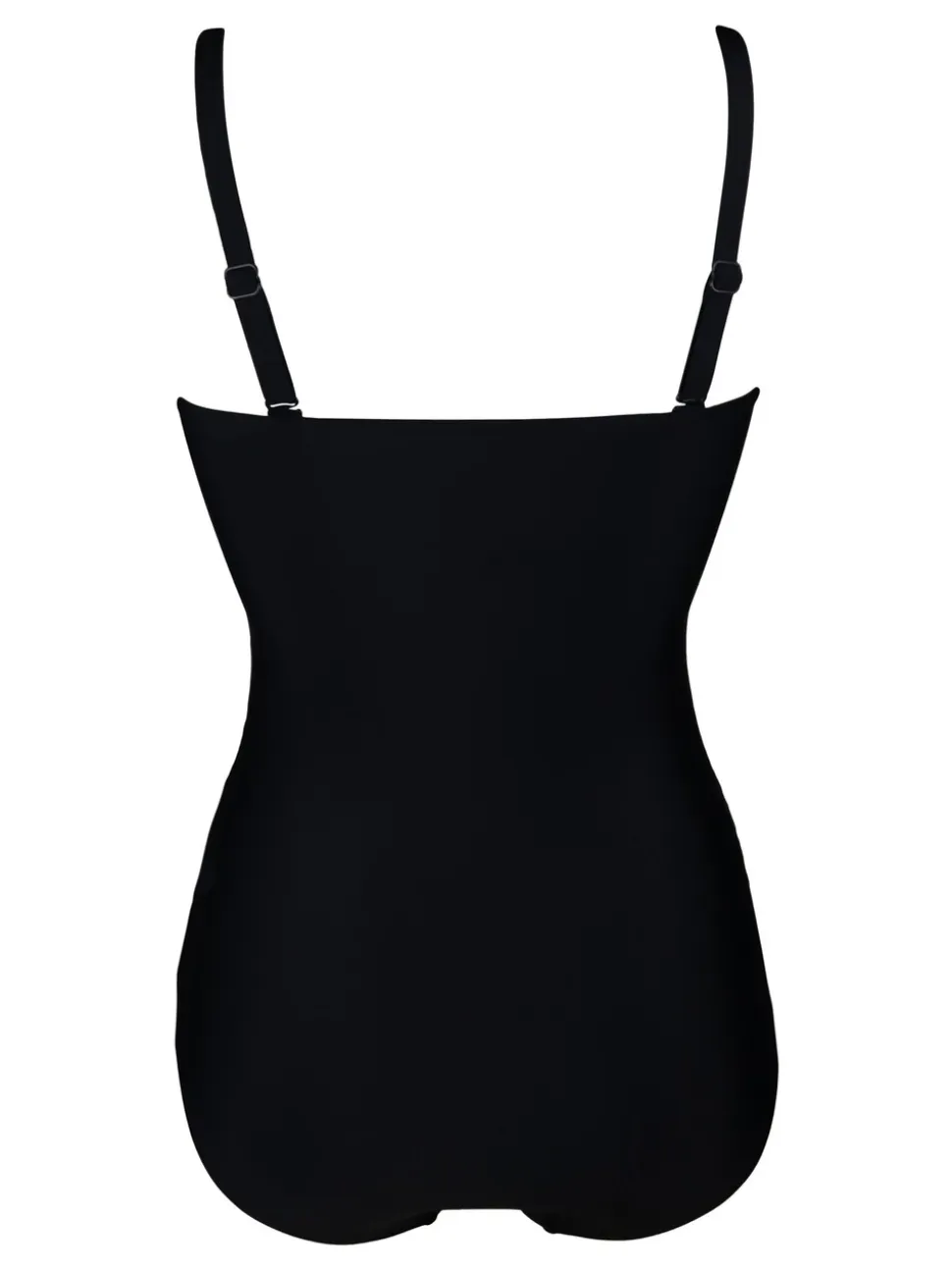 Zwart - Pour Moi Santa Monica tummy control corrigerend badpak met afneembare bandjes