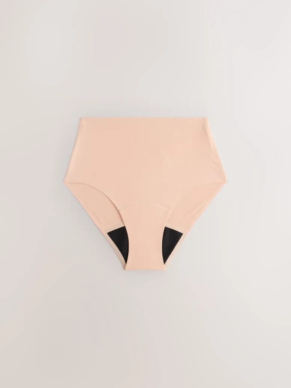 Zwart / Praline Huidskleur / Roze Bloemen - Set van 4 No VPL menstruatieslips voor medium vloeien