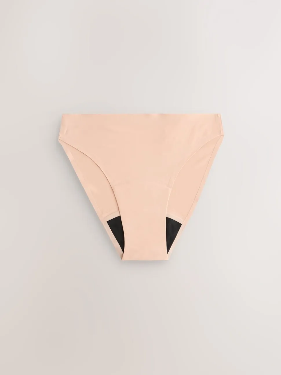 Zwart / Praline Huidskleur / Roze Bloemen - Set van 4 No VPL menstruatieslips voor medium vloeien