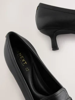 Zwart - Premium Leather With Motionflex Point Toe Tassel Heels Loafers