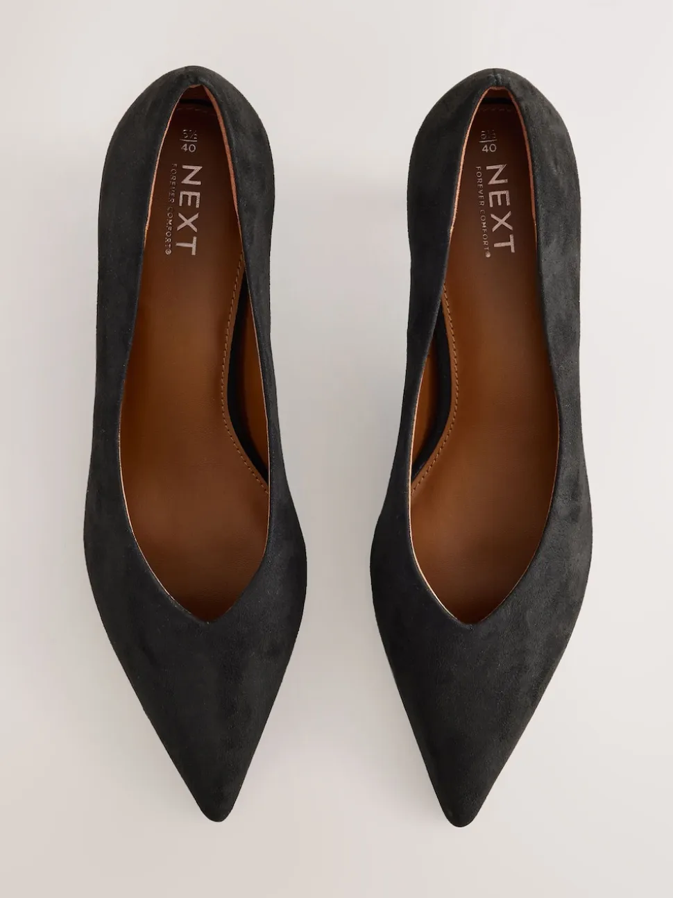 Zwart - Puntige lage naaldhakken schoenen