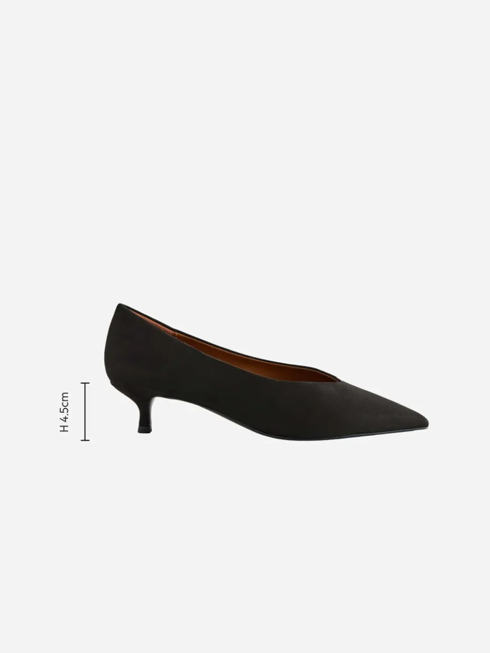 Zwart - Puntige lage naaldhakken schoenen