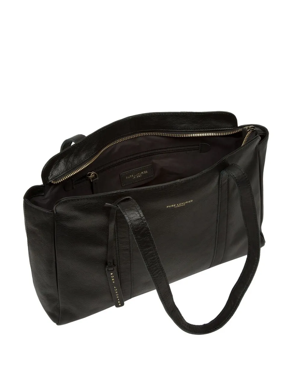 Zwart - Pure Luxuries London Olney Leather Handbag