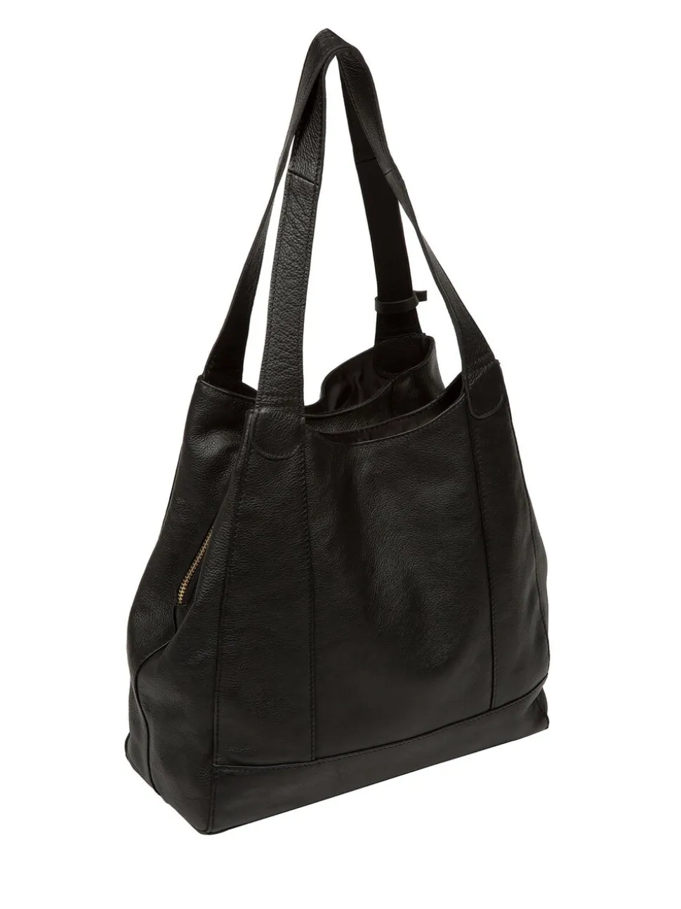 Zwart - Pure Luxuries London Colette leren handtas