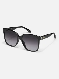Zwart - QUAY Wide Awake Sunglass