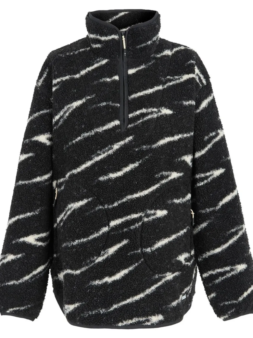 Zwart - Regatta Frankie Borg fleece met halve rits