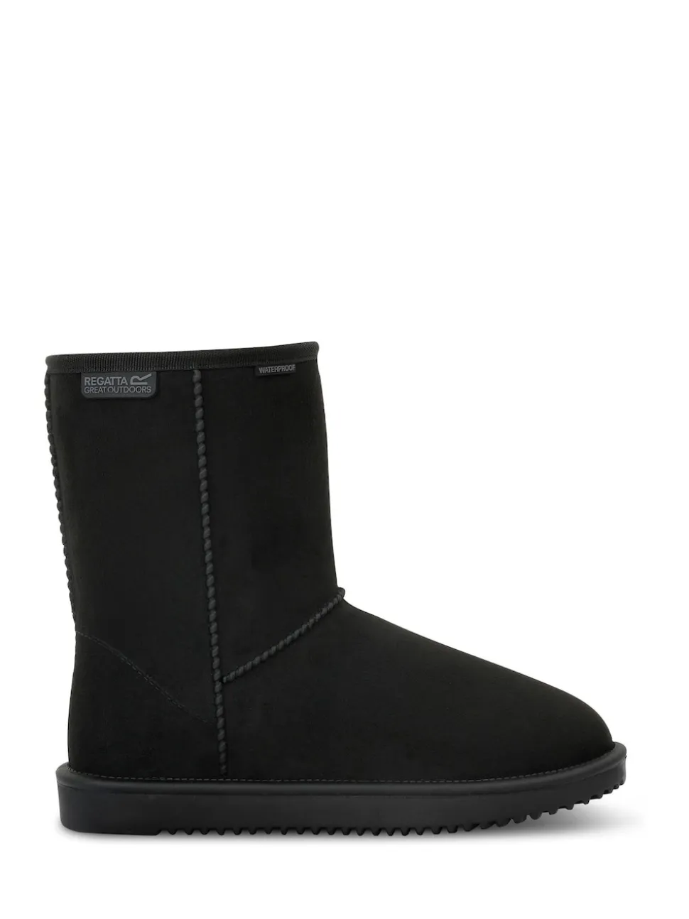 Zwart - Regatta Risley Behaaglijke halflange waterdichte Boots met voering van imitatiebont