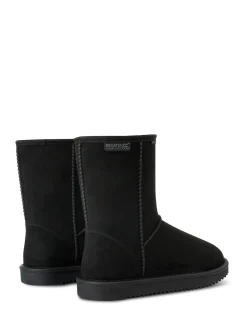 Zwart - Regatta Risley Behaaglijke halflange waterdichte Boots met voering van imitatiebont