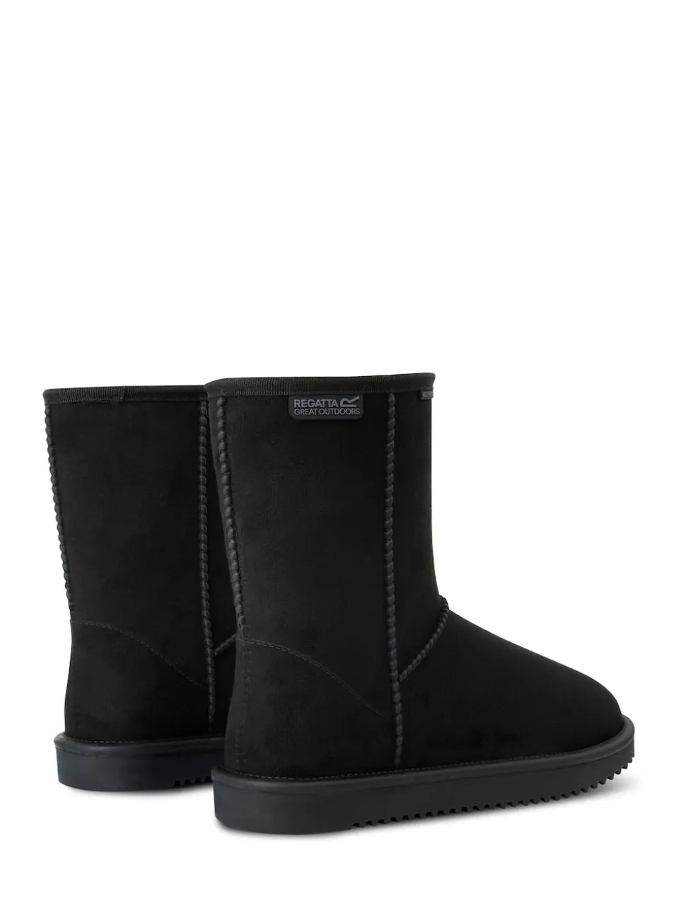Zwart - Regatta Risley Behaaglijke halflange waterdichte Boots met voering van imitatiebont