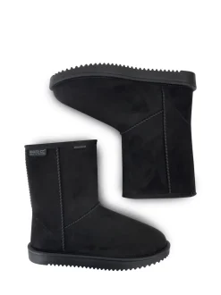 Zwart - Regatta Risley Behaaglijke halflange waterdichte Boots met voering van imitatiebont