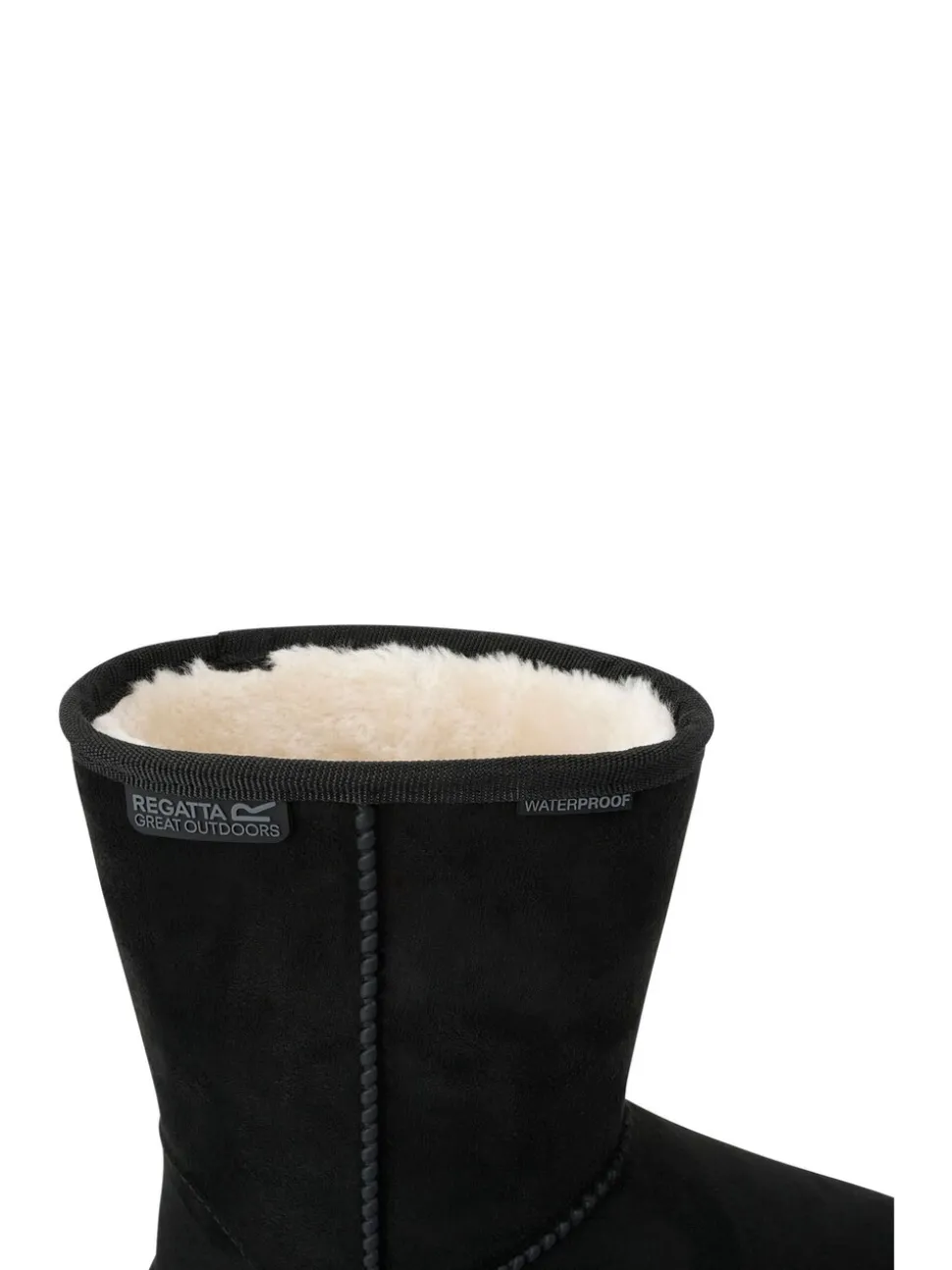 Zwart - Regatta Risley Behaaglijke halflange waterdichte Boots met voering van imitatiebont