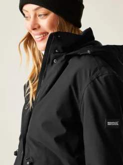 Zwart - Regatta Yannta Isotex Waterproof Breathable Coat