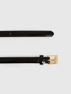 Zwart - Reiss - Holly - Smalle leren riem