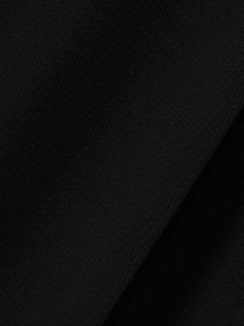 Zwart - Reiss Eden wijde broek van keperstof met elastische tailleband