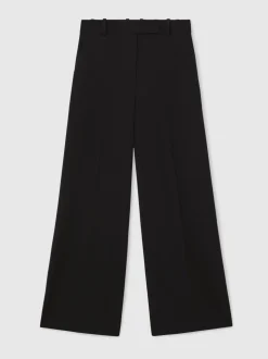 Zwart - Reiss Gabi Wide-Leg Suit Trousers