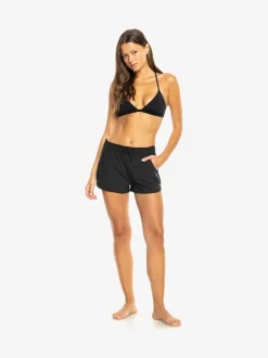 Zwart - Roxy Wave boardshort met logo van 2 inch
