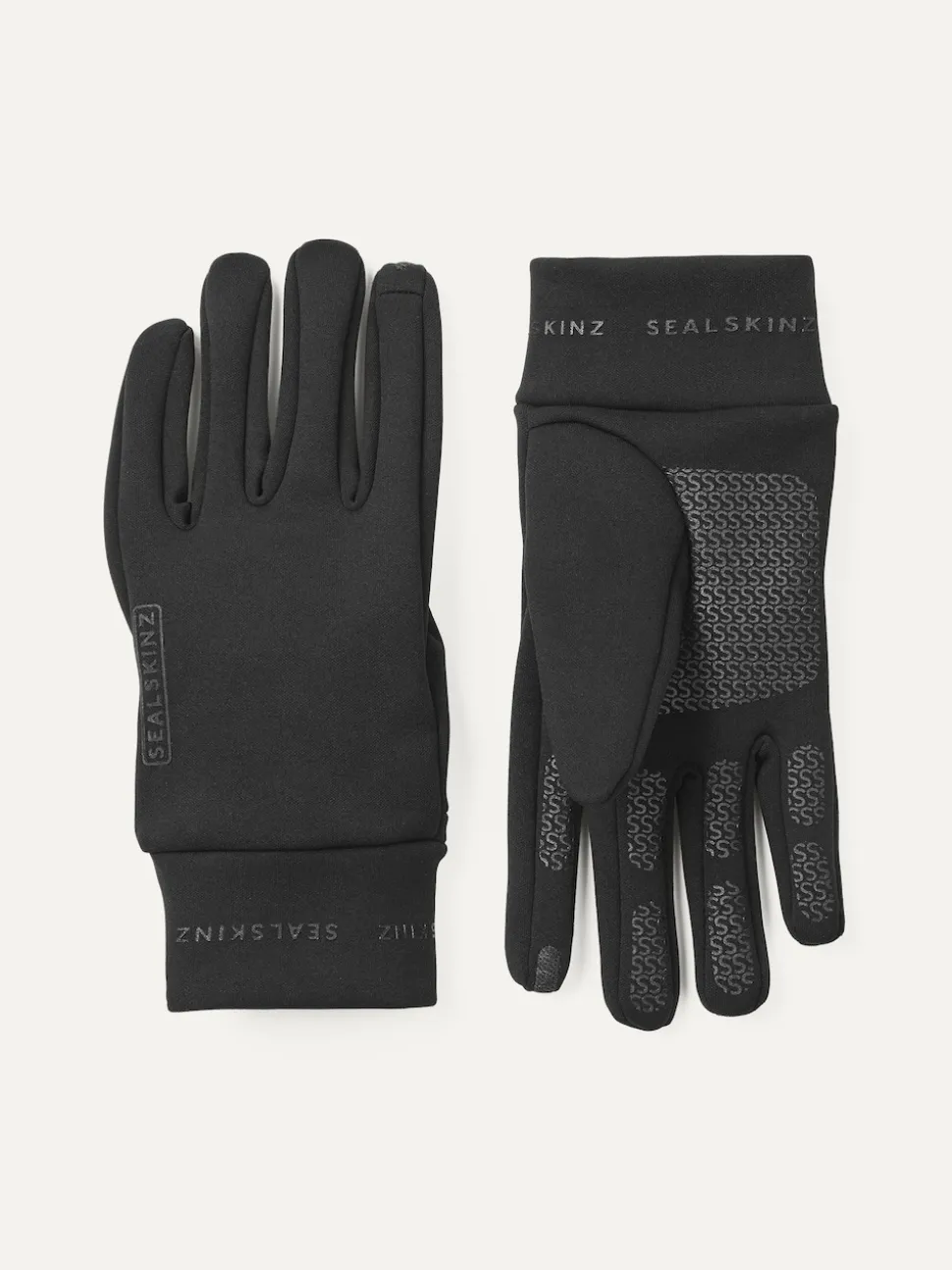 Zwart - SEALSKINZ waterafstotende Nano handschoenen van fleece