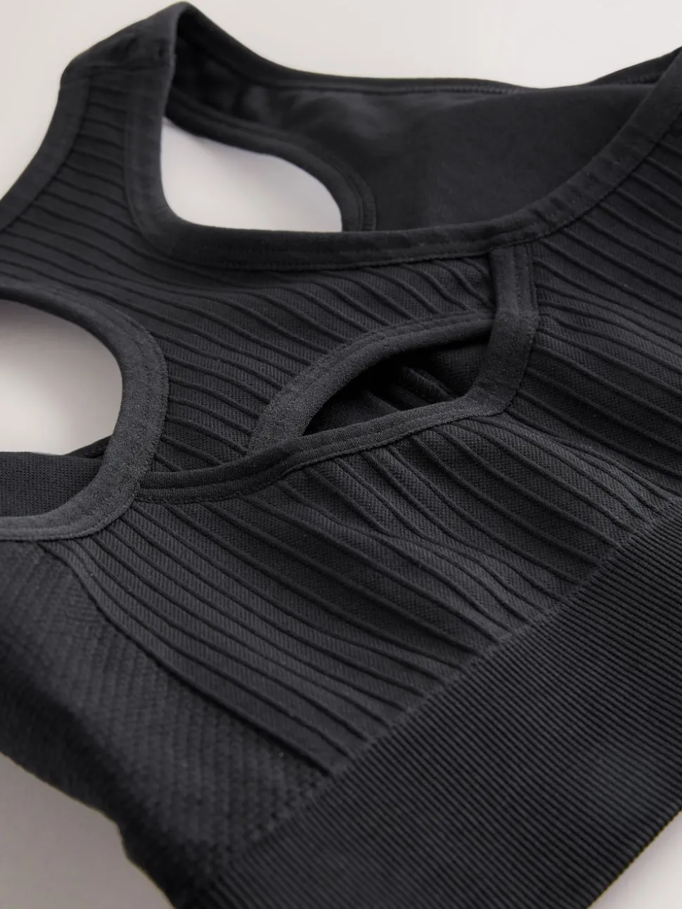 Zwart - Seamless Zip Front Medium Impact Sports Bra