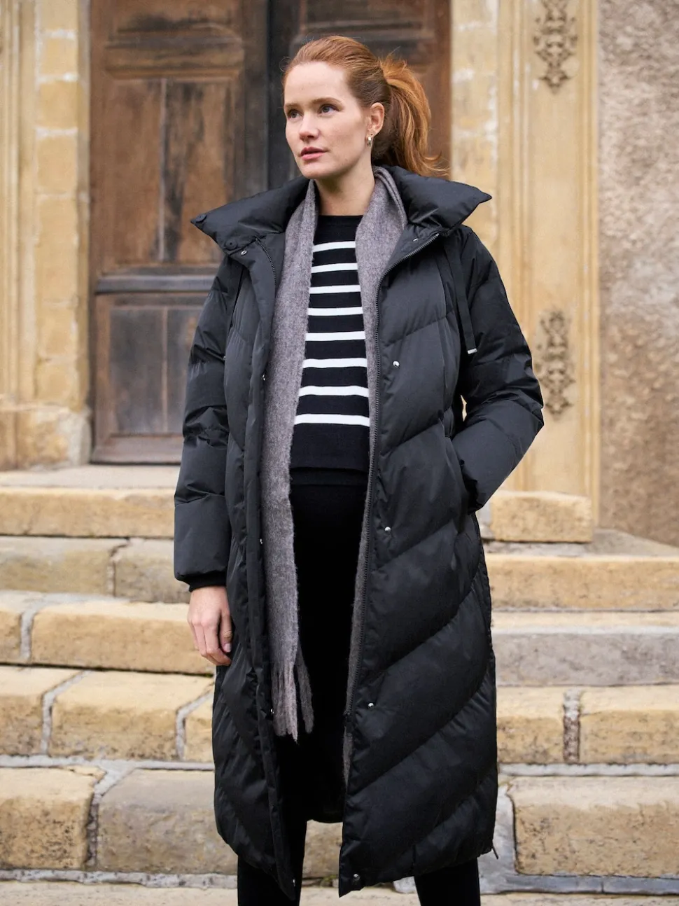 Zwart - Seraphine Lange 3-In-1 Zwangerschaps- en Draagjas Puffa Coat
