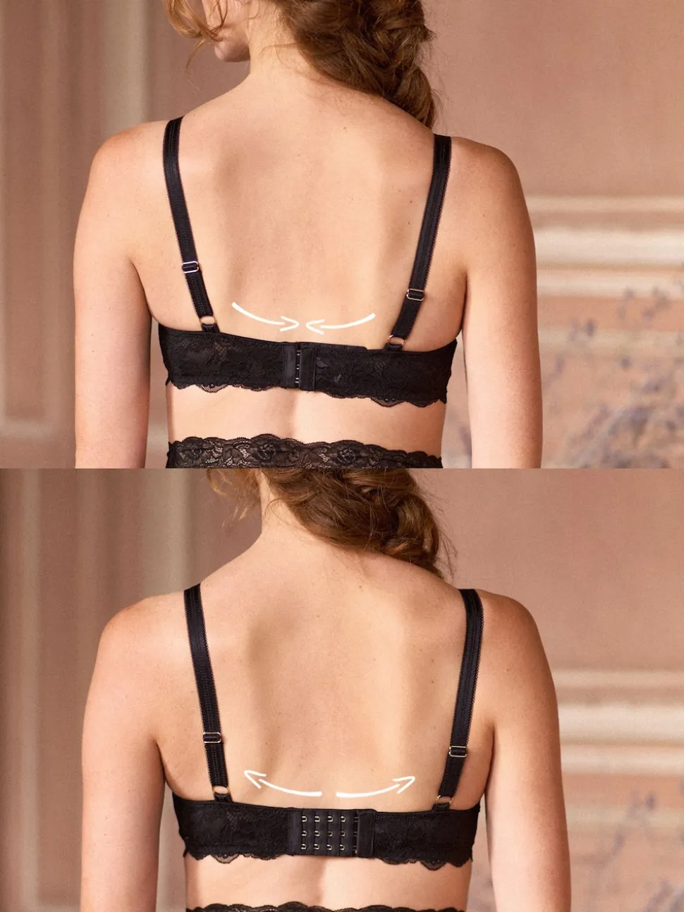Zwart - Seraphine Maternity & Nursing Plunge Lace Bra