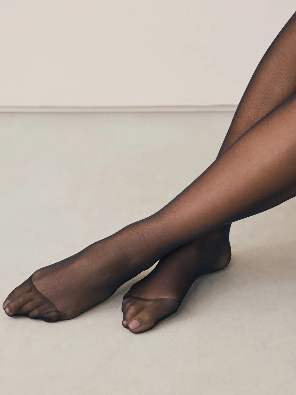 Zwart - Set van 3 glanzende 20 deniet panty's