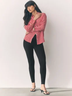 Zwart - Set van 5 lange leggings