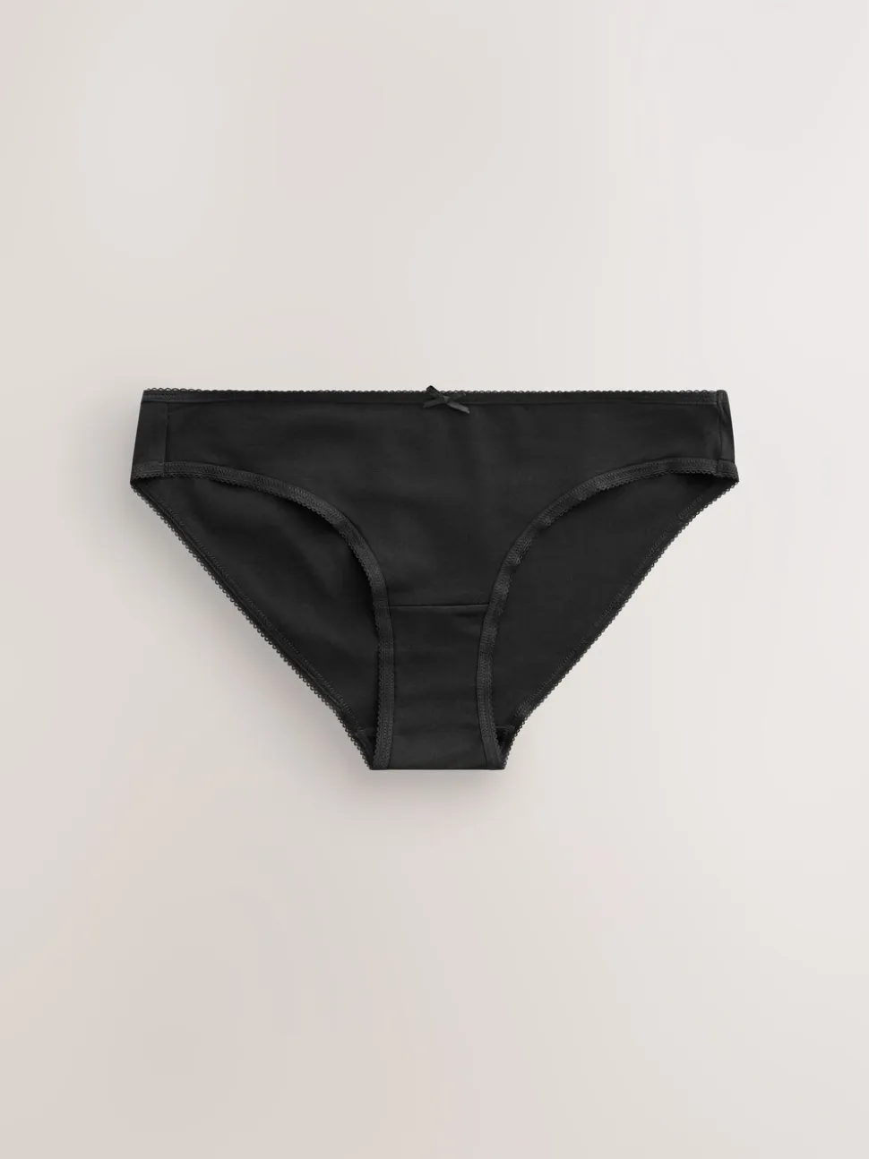 Zwart - Set van 7 slips met hoog katoengehalte