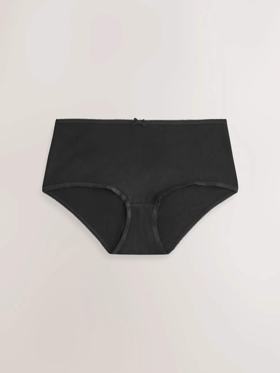 Zwart - Set van 5 slips met hoog katoengehalte