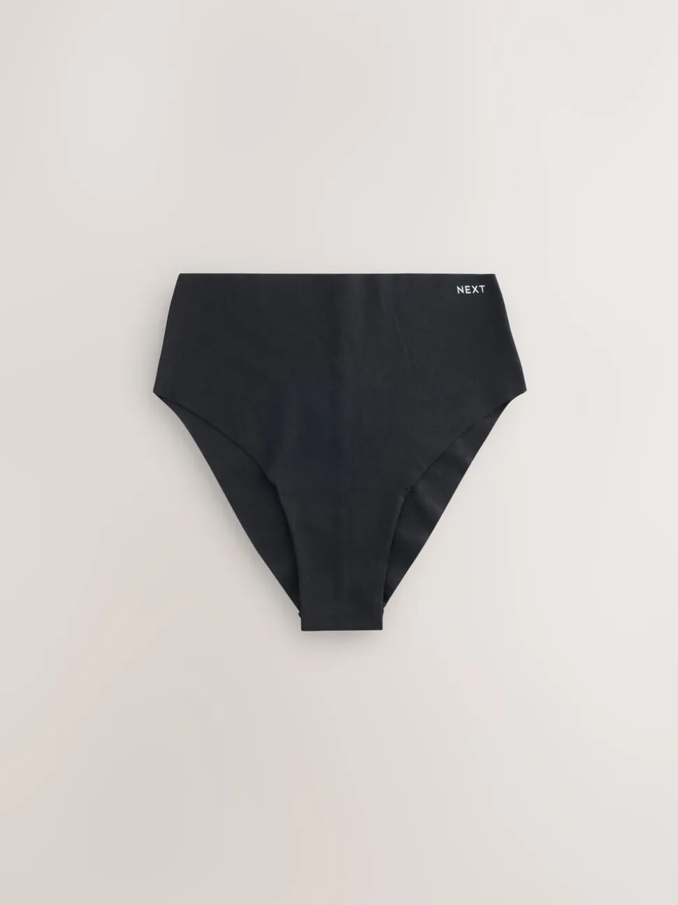 Zwart - Set van 3 slips van katoenmix zonder VPL