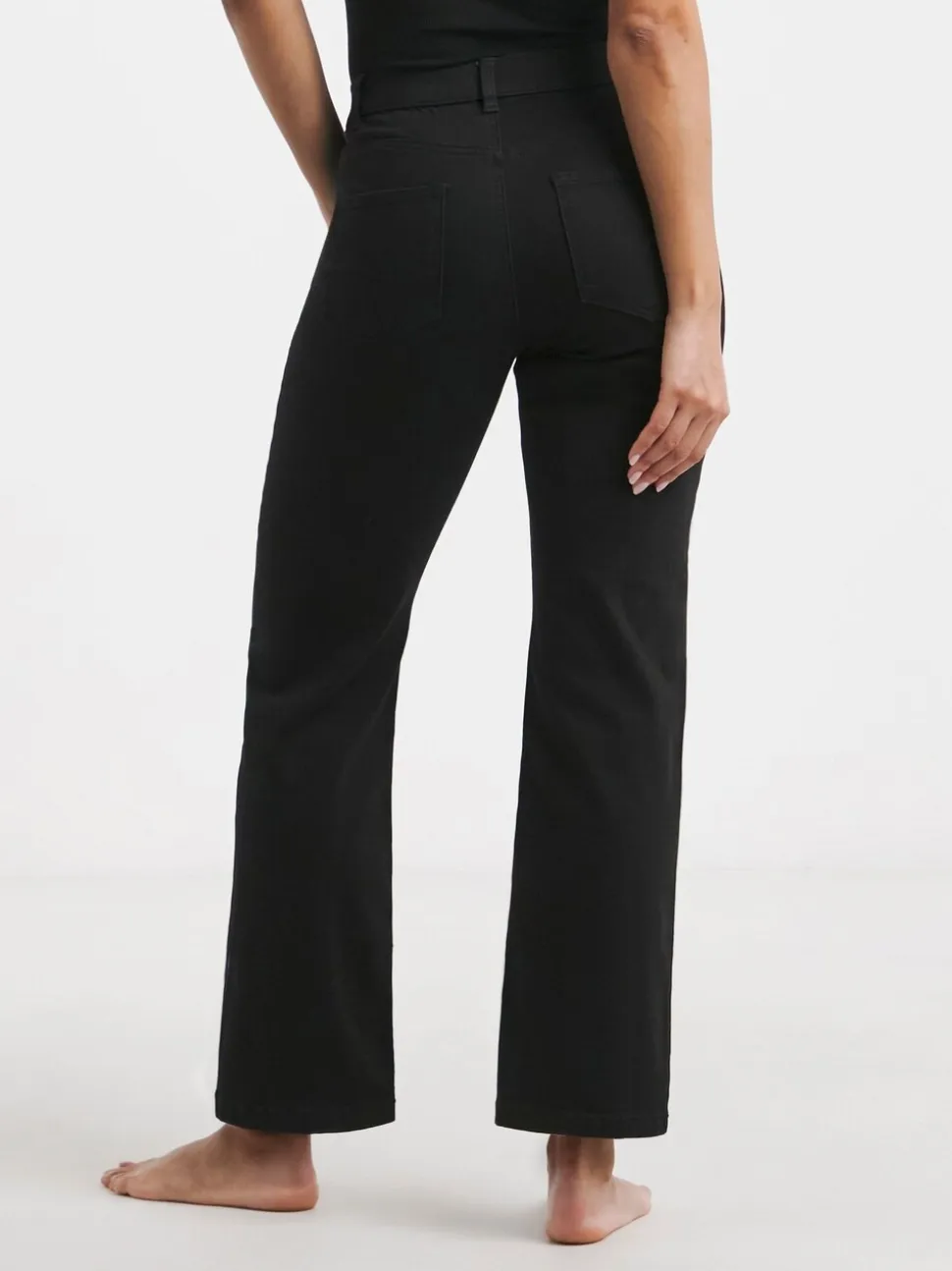 Zwart - Simply Be - 24/7 jeans met rechte pijpen
