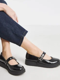Zwart - Simply Be Chunky Mary Jane Shoes