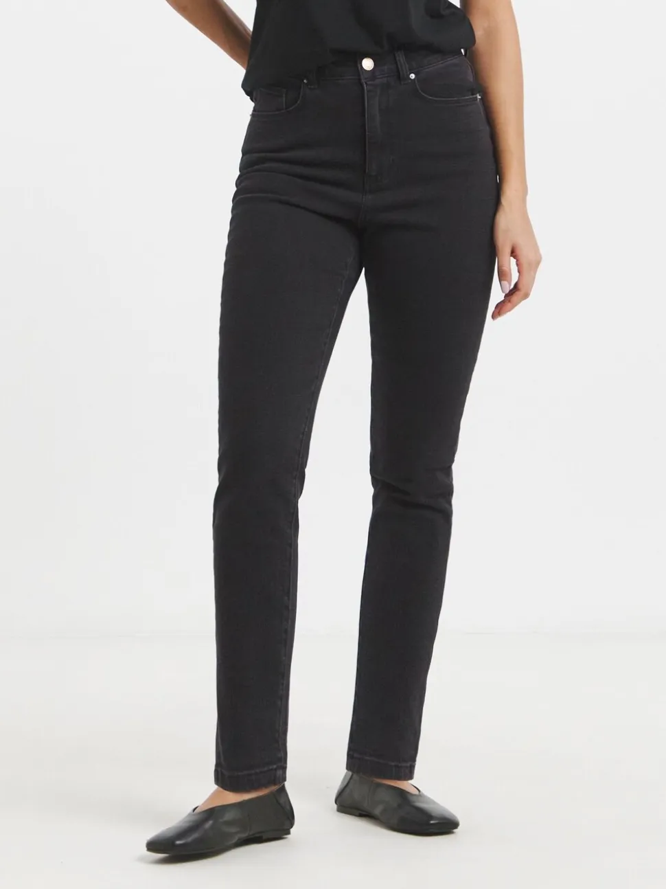 Zwart - Simply Be smalle Mom jeans