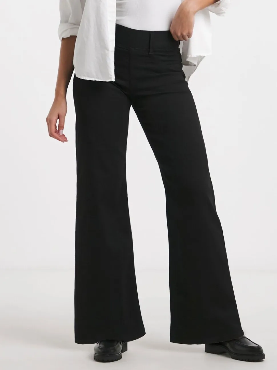 Zwart - Simply Be Wide Leg Jeggings