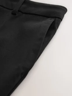 Zwart - Skinny getailleerde broek