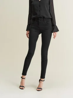 Zwart - Skinny jeans met verlengings- en afslankeffect