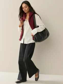 Zwart - Slim Lift and Shape Wide Leg Jeans
