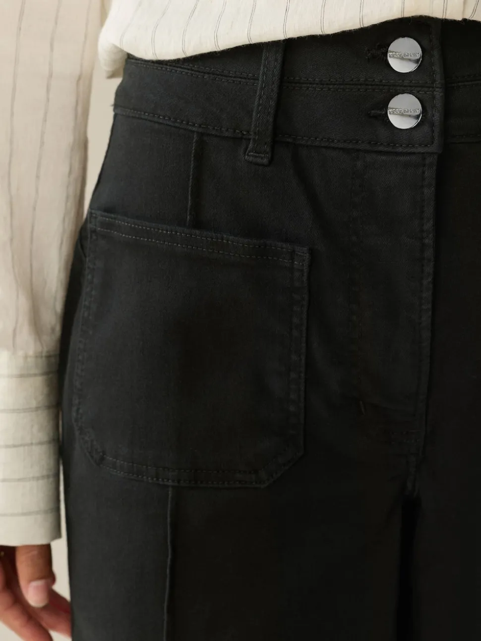Zwart - Slim Lift and Shape Wide Leg Jeans