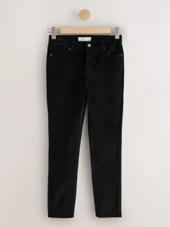 Zwart - Slim Velvet Cord Jeans