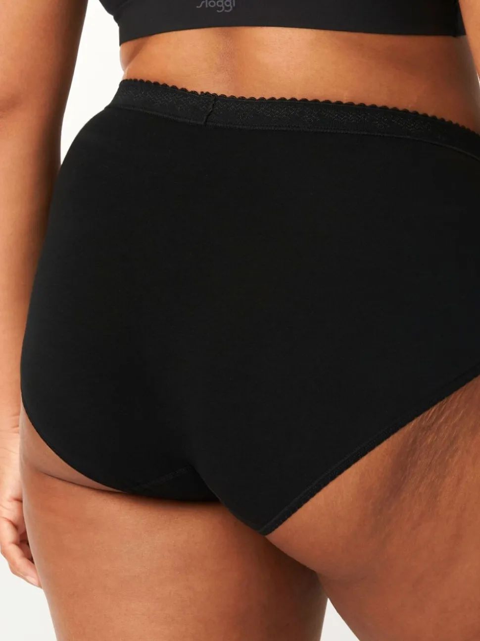 Zwart - Sloggi set van 2 buikcorrigerende slips