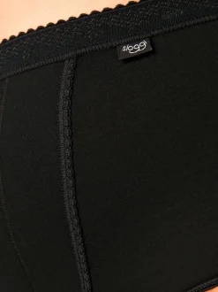 Zwart - Sloggi set van 2 buikcorrigerende slips